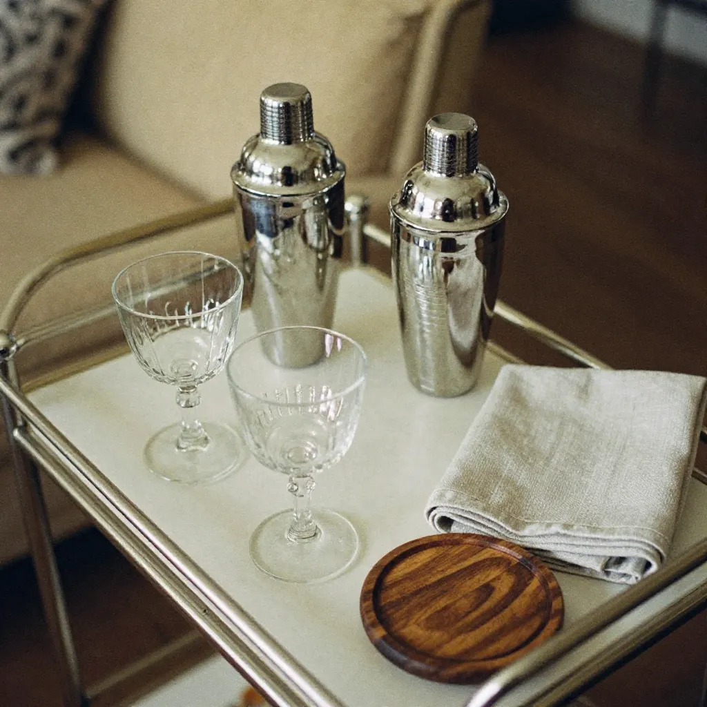 Modern bar cart design